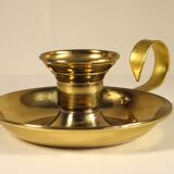 Gilded brass candlestick