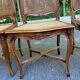 2 Louis XV style chairs in solid oak with rush seating from La Meublerie Meulin.