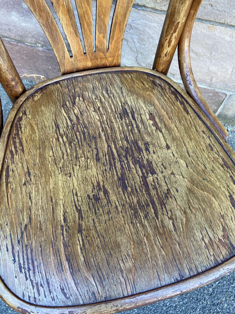 Office armchair curved wood