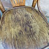 Office armchair curved wood