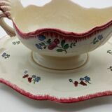 Saucière en faience de Gien model Lorraine