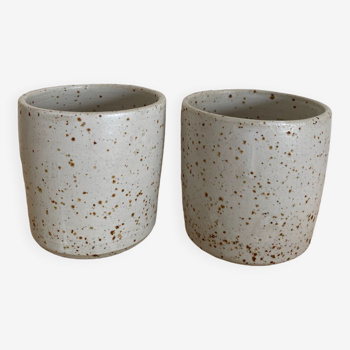 Set of 2 stoneware cups