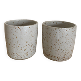 Set of 2 stoneware cups