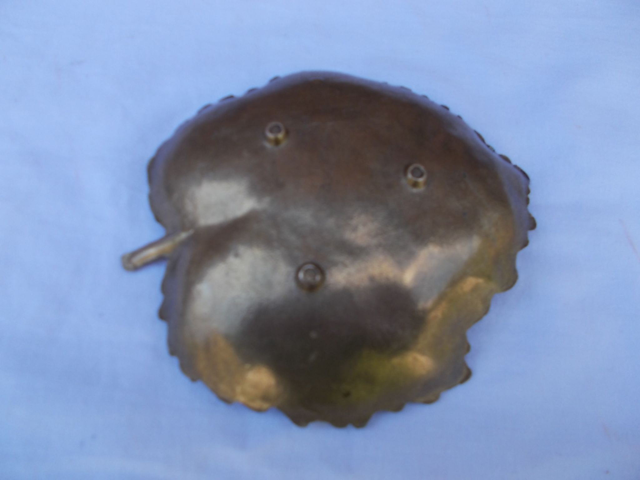 Brass leaf catchall