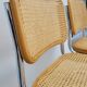 Paire de chaises Marcel Breuer modèle B32 signé Italy.