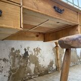 Blonde walnut desk and pine top 1900