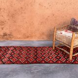 Moroccan rug Marmoucha red - 289 x 97 cm