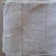 Large and old yarn sheet. Embroidery - days - monogram.