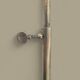 Antique brass and opaline glass lamp – Modernist piece, 1940s