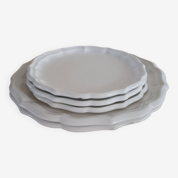 5 Gien earthenware plates