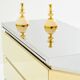 Gabriella Crespi model Mr Mme chest of drawers chrome brass 1972
