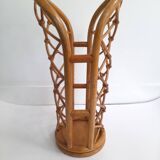 Vintage rattan umbrella stand