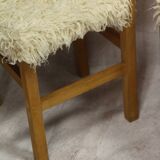 pair of fur chairs for chalet