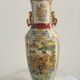 Antique Japanese Satsuma vase, 19th - early 20th century, decorated with geishas.
