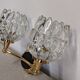 Set of 4 double Art Deco wall lights in Murano glass, France circa 1930.