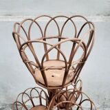 Rattan plant holder