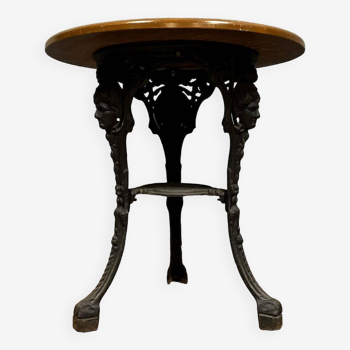 table guéridon de pub Anglais vers 1880