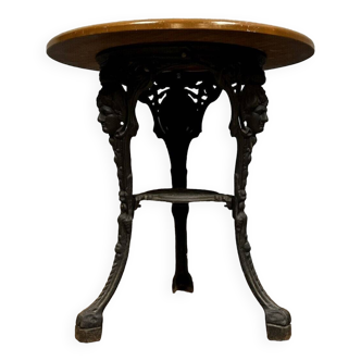 table guéridon de pub Anglais vers 1880