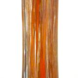 Art blown glass vase with inclusions of many colors
