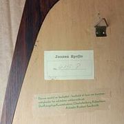Rosewood mirror Sandholdt for Jansen, Danish, 1960s