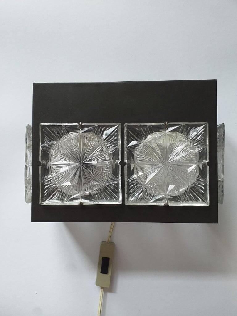 Paire de lampes murales Midcentury Napako, Josef Hurka, années 1970