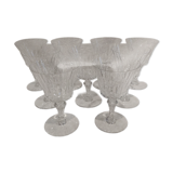 9 Baccarat piccadilly crystal water glasses 22cl h 15cm