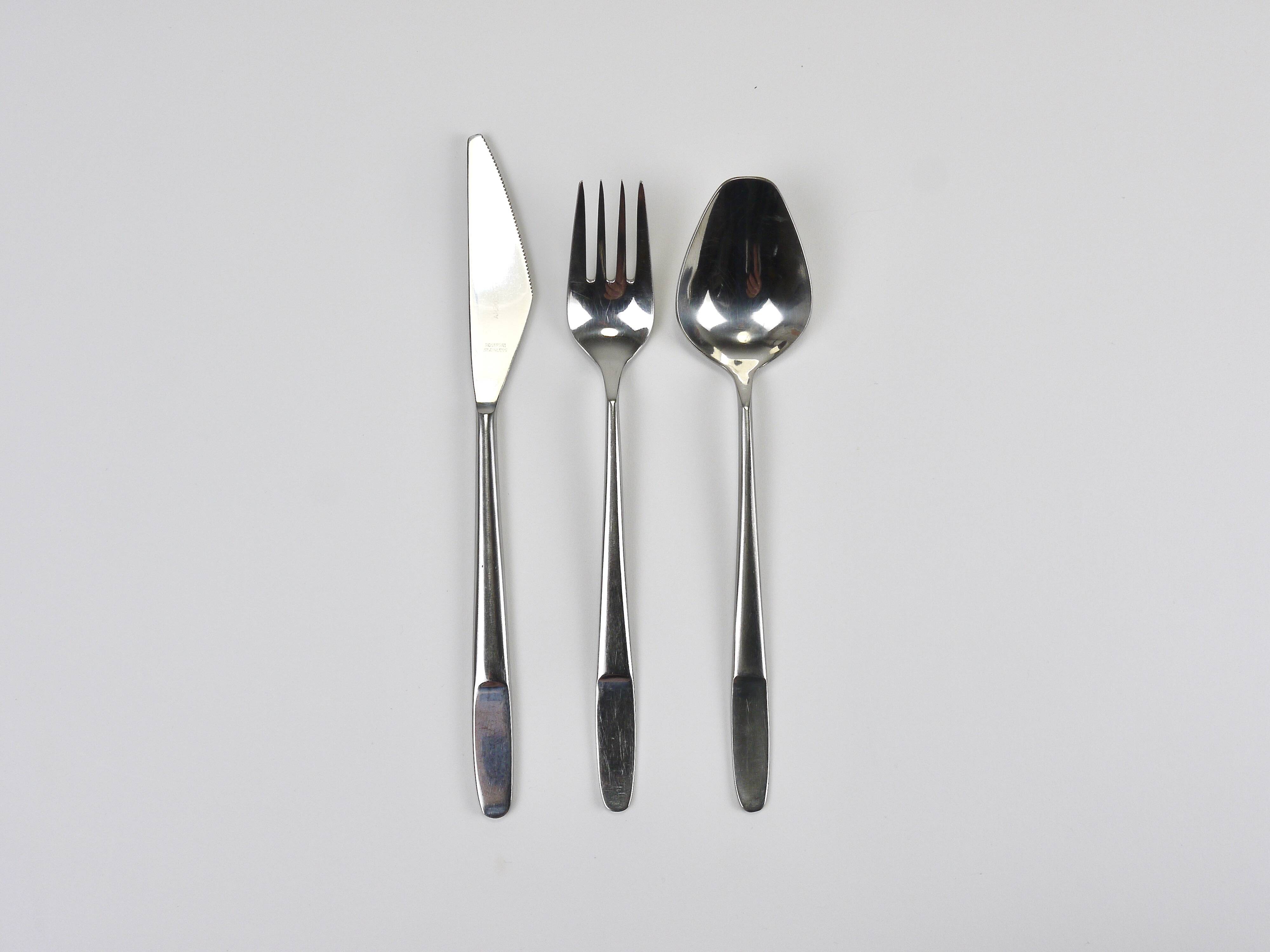 22 Sets Helmut Alder Amboss Austria 2070 Flatware Cutlery, 1960s