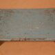 Old Burmese teak tea table original blue patina