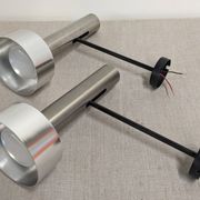 Pair of spot wall lights by R.J Caillette for Parscot, France circa 1960.