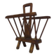 1950s Brutalist Wooden Magazine Rack