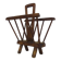 1950s Brutalist Wooden Magazine Rack