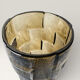 Pressed-mould glass vase 1970s Brutalist / Mid-Century aesthetic