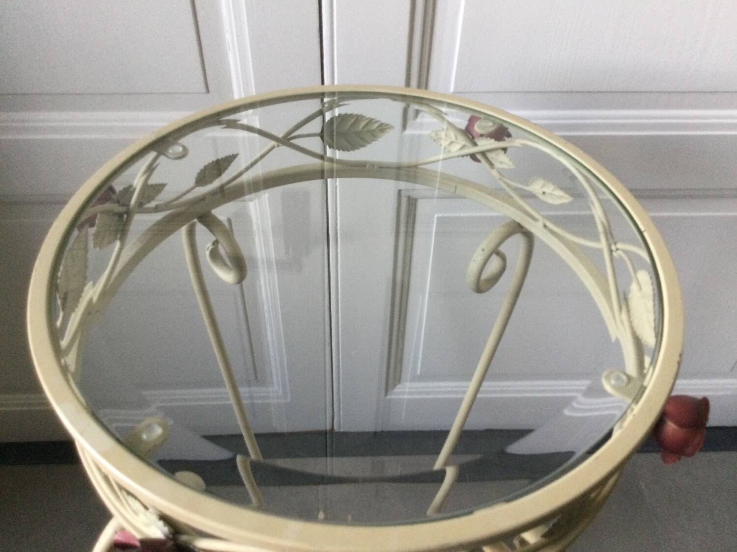 Art Nouveau style iron console