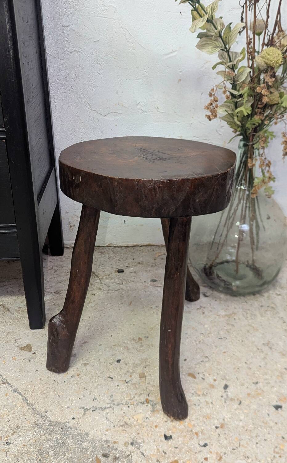 Brutalist Stool Free Form 60/70 Vintage