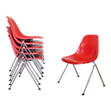 Set of 6 stella fiberglass chairs