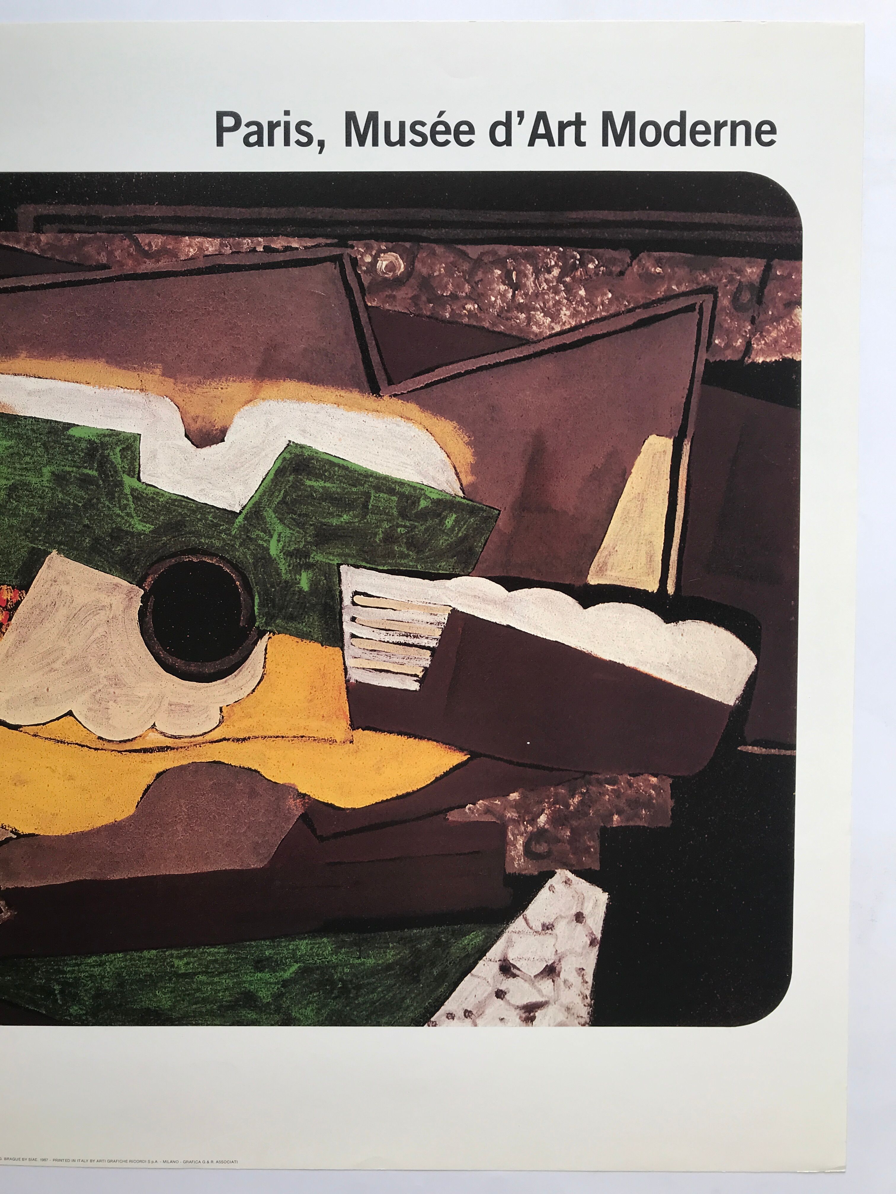 Vintage poster by Georges BRAQUE, Museum of Modern Art, 1987