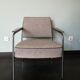 Fauteuil tchèque, 1960, métal, tissu et bois
