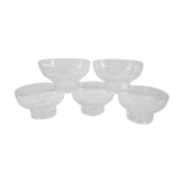 Lot of 5 crystal champagne glasses 50-60