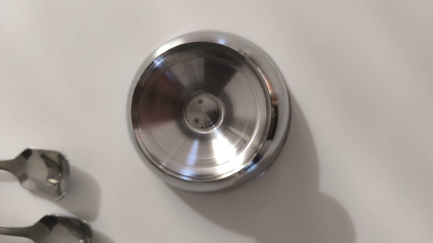 Set of 6 vintage stainless steel ice cream cups