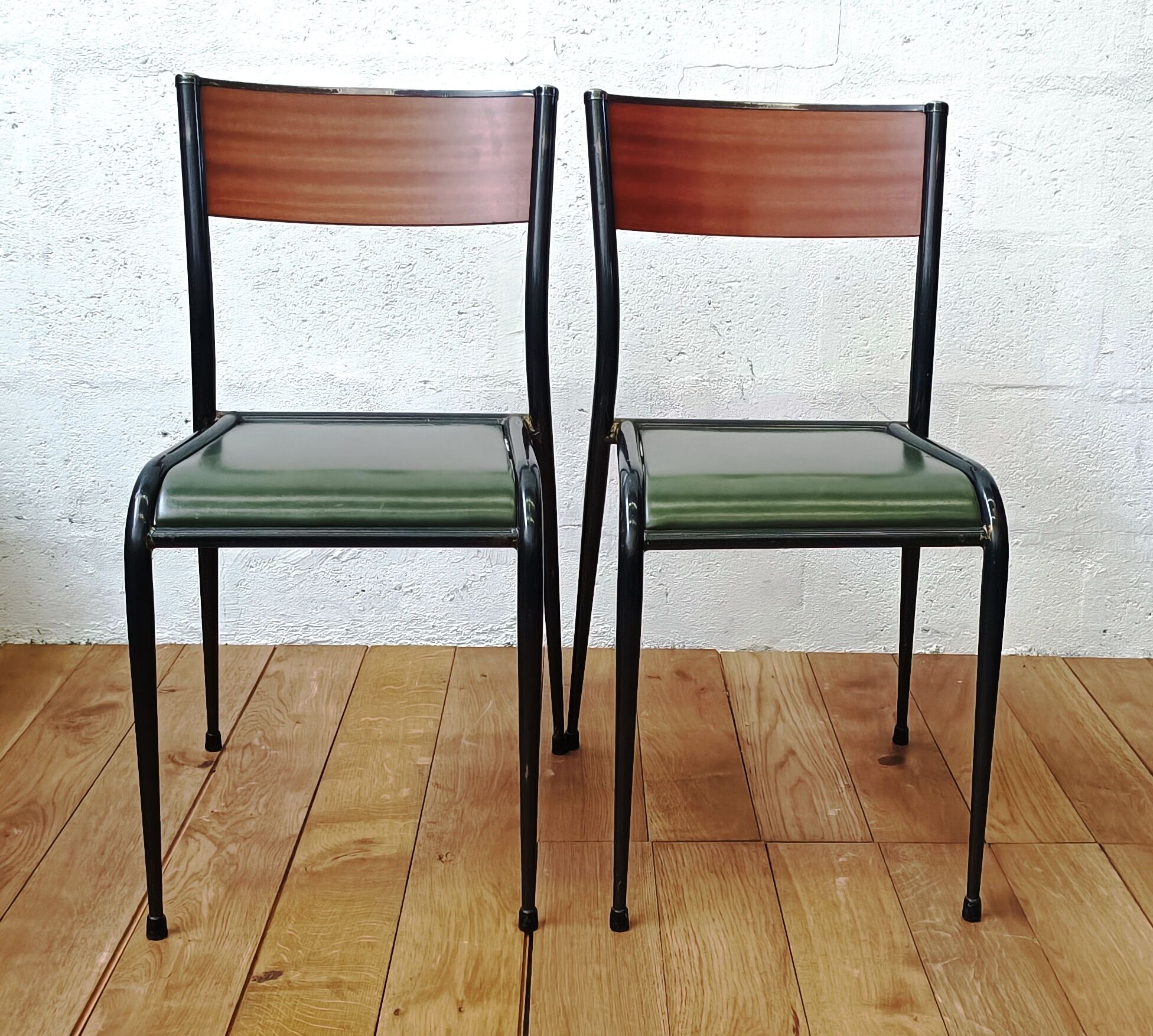 Vintage Mullca leather chair, 50s