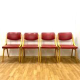 Set of 4 Chairs, Ludvík Volák, 1970s, Czechoslovakia