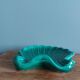 Emerald green seashell trinket dish