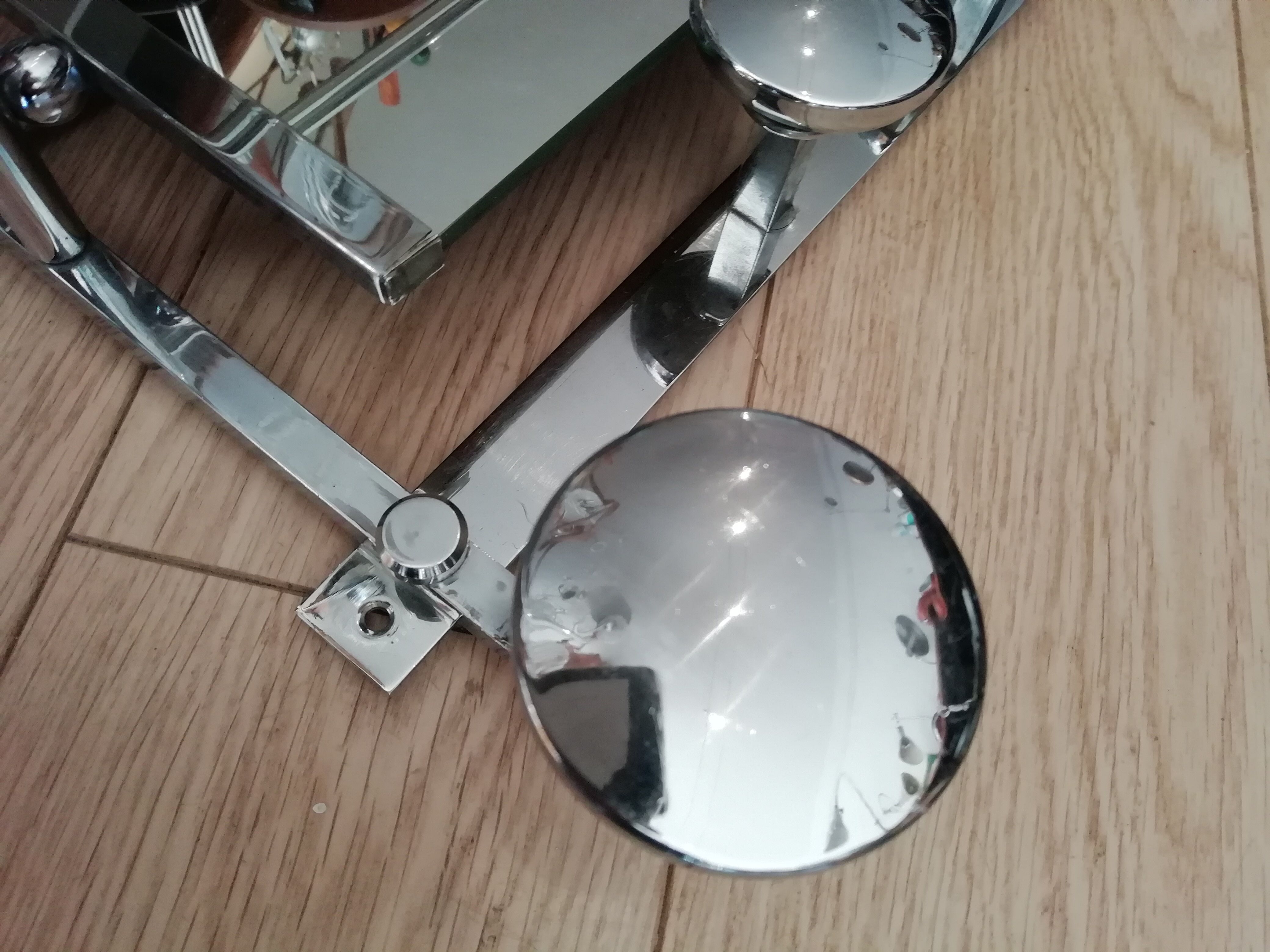 Porte manteaux chrome  miroir des années 50