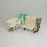 Asparagus service /luneville k g /vintage