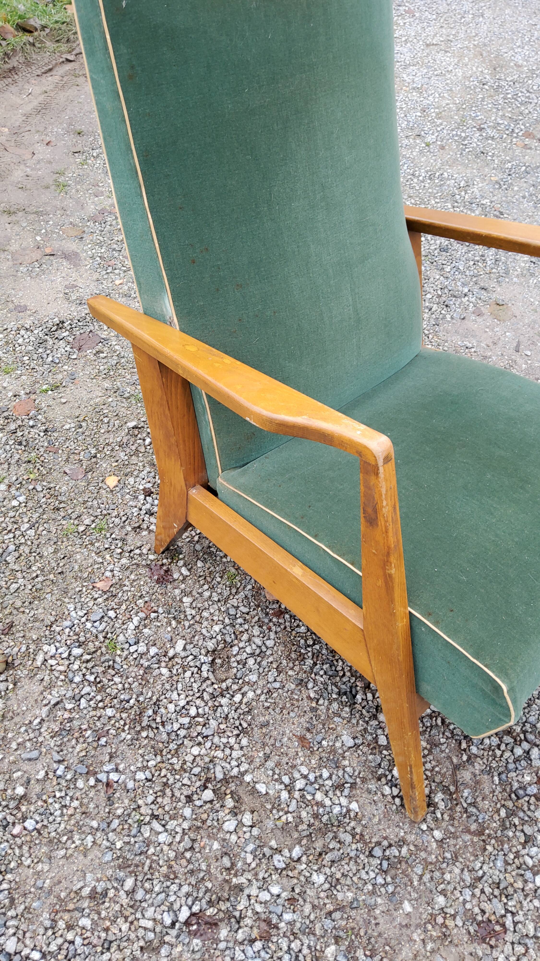 Paire de fauteuils des années 50 GMC pieds compas