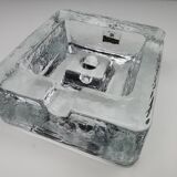 Vintage cigar ashtray glass paved