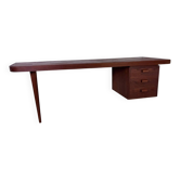Danish modernist desk in teak, 1950s