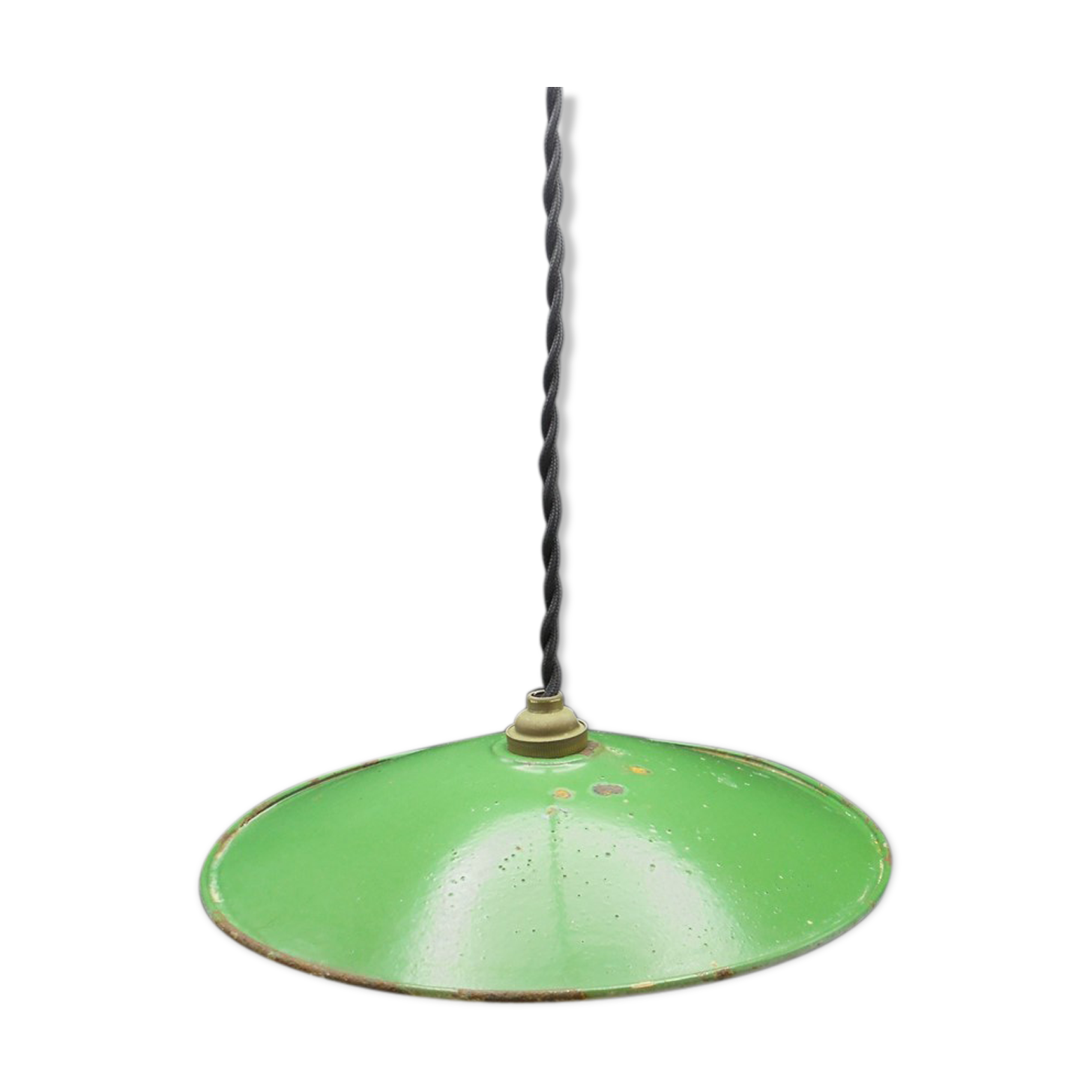 Enamelled sheet metal suspension