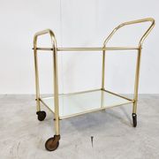 Desserte en laiton, années 1960