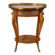 Display table in Louis XV style made of rosewood and violet wood.